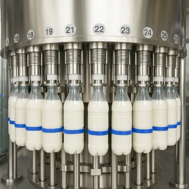 Линия разлива молока из нержавейки