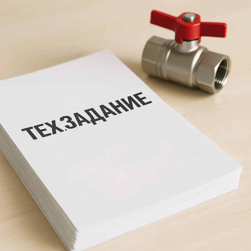 ТЗ для установки сантехники