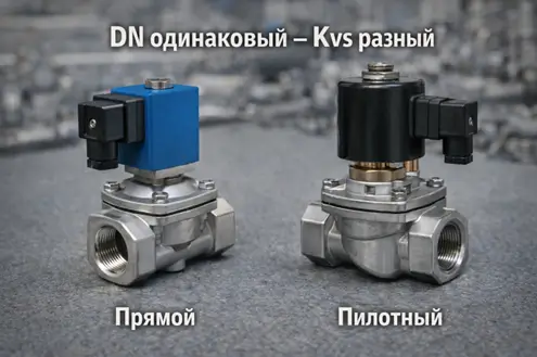 Kv и Kvs клапана