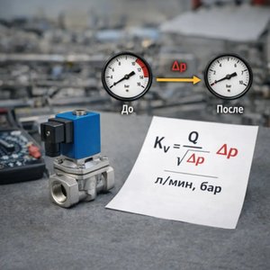 Как выбрать электромагнитный клапан по Kv и расходу: простая методика расчёта