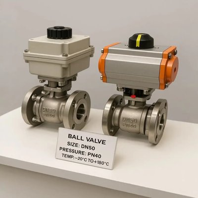 <p>Выбор между шаровым краном с электроприводом и ...