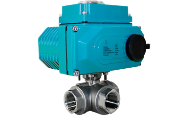 Краны трехходовые L-тип с электроприводом DC24V