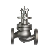 Клапан регулирующий двухходовой фланцевый под привод, AISI304 DN20 PN16 KVS 5