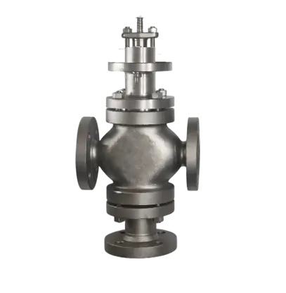 Клапан регулирующий трехходовой фланцевый под привод, WCB DN20 PN25 KVS 5