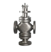 Клапан регулирующий трехходовой фланцевый под привод, AISI304 DN20 PN25 KVS 5