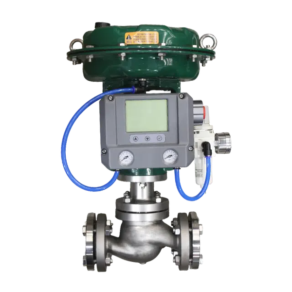 Клапан регулирующий двухходовой фланцевый, AISI304 DN15 PN16, с пневмоприводом, KVS 3,2