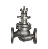 Клапан регулирующий двухходовой фланцевый под привод, AISI304 DN32 PN25 KVS 16