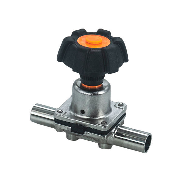 Клапан мембранный DN32 clamp-clamp  AISI316L EPDM+PTFE