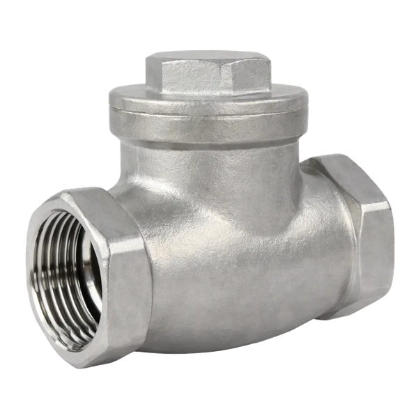 Обратный клапан муфтовый поворотный нержавеющий, AISI304 DN50 (2"), (CF8), PN64