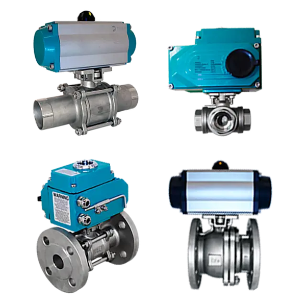 Кран шаровый фланцевый (2PC), AISI304 DN 150 (6"), с электроприводом AC 380V (С-30)