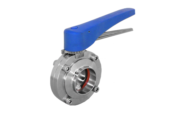 Затвор дисковый приварной нержавеющий под привод, EPDM, AISI304 DN125 (5"), (CF8), PN8
