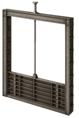Щитовой затвор рамный колесный