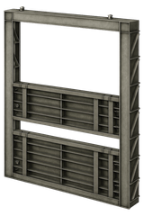 Щитовой затвор шандорный двухсекционный