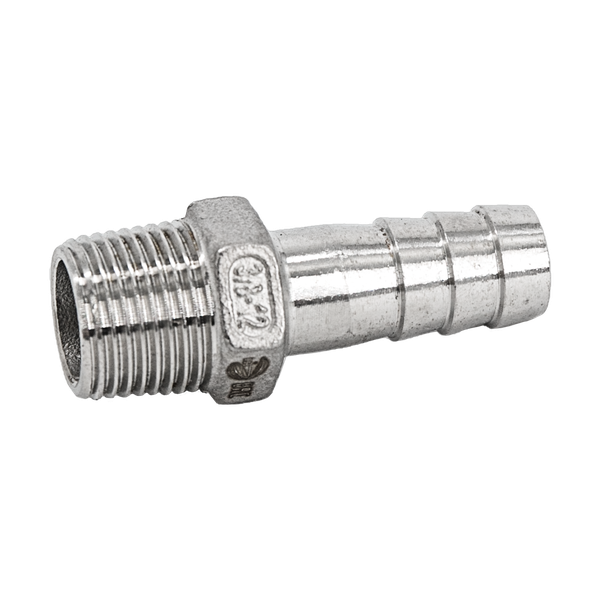 Штуцер елочка нержавеющий, AISI304 DN20 x 15mm (3/4" x 15mm), (CF8), PN16
