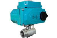 Кран шаровый муфтовый (2PC), AISI304 DN15 (1/2"), с электроприводом AC 24V (C-03)