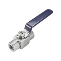 Кран шаровый муфтовый серия 105, ( вр.NPT 1/4" x вр.NPT 1/4" ), PEEK, 690PN