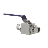 Кран шаровый обжимной серия 105, ( об.вр.10мм x об.вр.10мм ), PTFE, 414PN