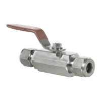 Кран шаровый обжимной серия 110, ( об.вр.18мм x об.вр.18мм ), PEEK, 206PN