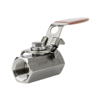 Кран шаровый муфтовый серия 110, ( вр.BSPP 1" x вр.BSPP 1" ), PTFE, 69PN