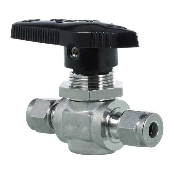 Кран шаровый обжимной серия 112, ( об.вр.3мм x об.вр.3мм ), PTFE, 172PN