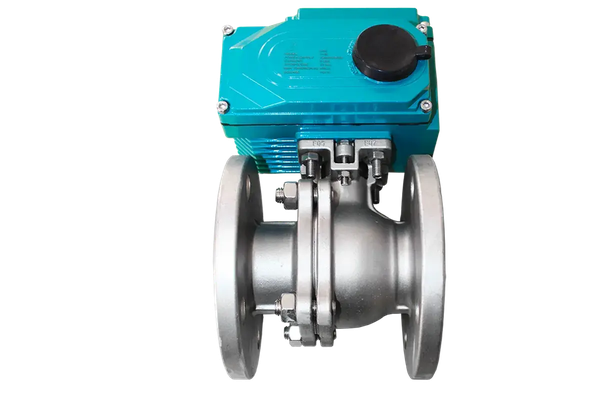 Кран шаровый фланцевый (2PC), AISI304 DN 125 (5"), с электроприводом AC 220V (С-20)
