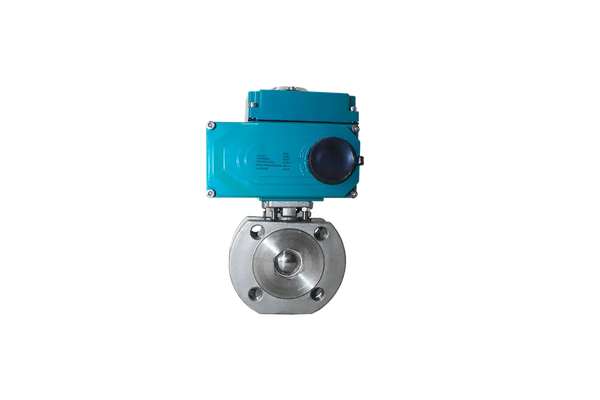 Кран шаровый межфланцевый, AISI304 DN15 (1/2"), с электроприводом AC 24V (C-03)