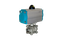 Кран шаровый муфтовый (3PC), AISI316 DN25 (1"), с двухсторонним пневмоприводом AT63D