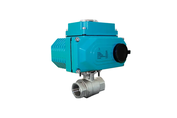 Кран шаровый муфтовый (2PC), AISI304 DN25 (1"), с электроприводом AC 220V (С-03)