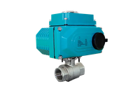 Кран шаровый муфтовый (2PC), AISI304 DN40 (1_1/2"), с электроприводом AC 220V (С-05)