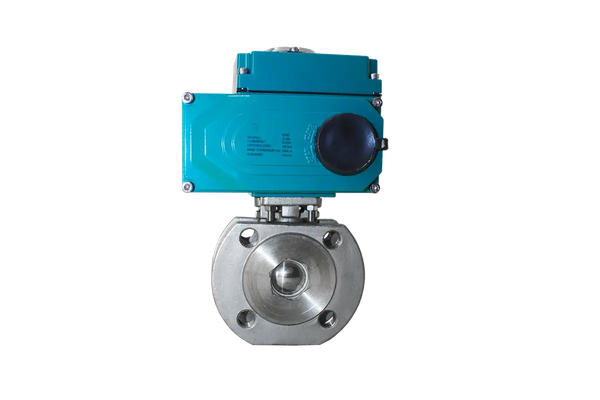 Кран шаровый межфланцевый, AISI304 DN40 (1_1/2"), с электроприводом AC 24V (С-05)