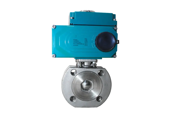 Кран шаровый межфланцевый, AISI304 DN50 (2"), с электроприводом AC 220V (С-05)