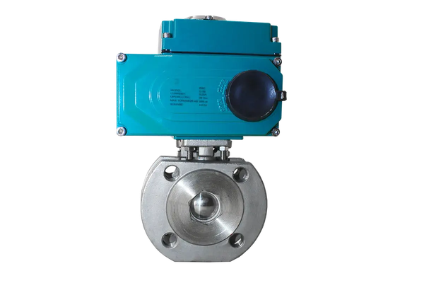 Кран шаровый межфланцевый, AISI304 DN65 (2_1/2"), с электроприводом AC 220V (С-10)