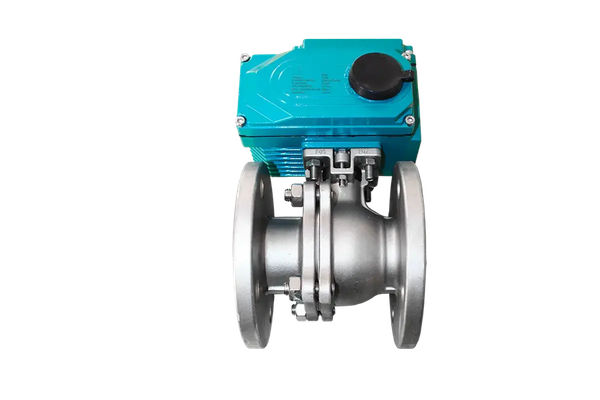 Кран шаровый фланцевый (2PC), AISI304 DN65 (2_1/2"), с электроприводом AC 220V (С-10)