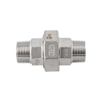 Американка нр/нр нержавеющая, AISI304 DN20 (3/4"), (CF8), PTFE, PN16