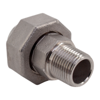 Американка c/нр нержавеющая, AISI304 DN10 (3/8"), (CF8), PTFE, PN16