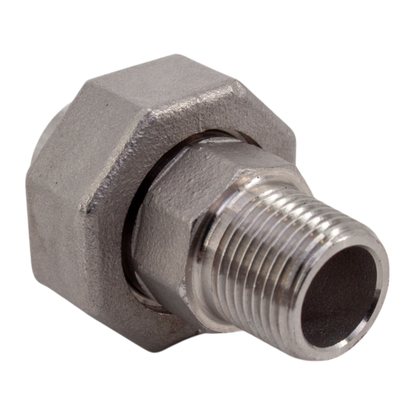 Американка c/нр нержавеющая, AISI304 DN10 (3/8"), (CF8), PTFE, PN16