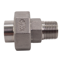 Американка c/нр нержавеющая, AISI304 DN10 (3/8"), (CF8), PTFE, PN16