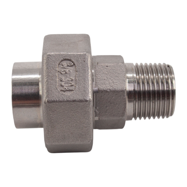 Американка c/нр нержавеющая, AISI304 DN10 (3/8"), (CF8), PTFE, PN16