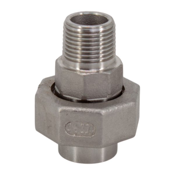 Американка c/нр нержавеющая, AISI304 DN10 (3/8"), (CF8), PTFE, PN16