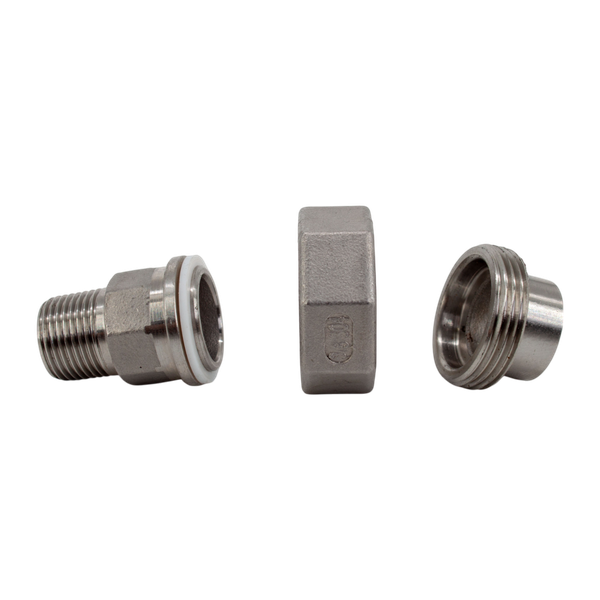 Американка c/нр нержавеющая, AISI304 DN10 (3/8"), (CF8), PTFE, PN16