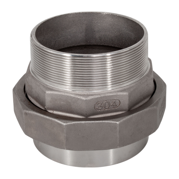 Американка c/нр нержавеющая, AISI304 DN 100 (4"), (CF8), PTFE, PN16
