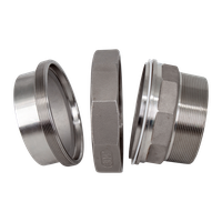 Американка c/нр нержавеющая, AISI304 DN 100 (4"), (CF8), PTFE, PN16