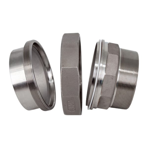 Американка c/нр нержавеющая, AISI304 DN 100 (4"), (CF8), PTFE, PN16