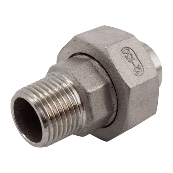 Американка c/нр нержавеющая, AISI304 DN15 (1/2"), (CF8), PTFE, PN16
