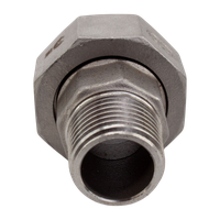 Американка c/нр нержавеющая, AISI304 DN15 (1/2"), (CF8), PTFE, PN16