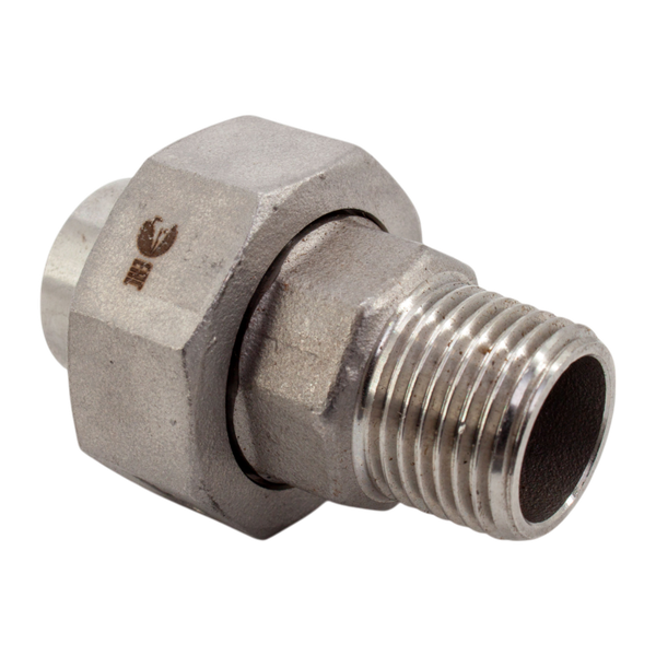 Американка c/нр нержавеющая, AISI304 DN15 (1/2"), (CF8), PTFE, PN16