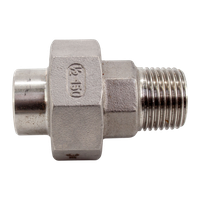 Американка c/нр нержавеющая, AISI304 DN15 (1/2"), (CF8), PTFE, PN16