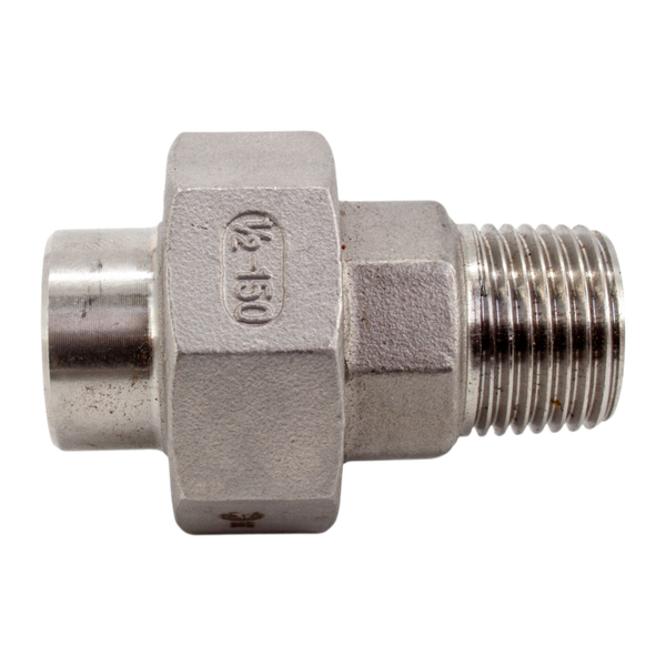 Американка c/нр нержавеющая, AISI304 DN15 (1/2"), (CF8), PTFE, PN16