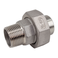 Американка c/нр нержавеющая, AISI304 DN20 (3/4"), (CF8), PTFE, PN16