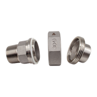 Американка c/нр нержавеющая, AISI304 DN20 (3/4"), (CF8), PTFE, PN16